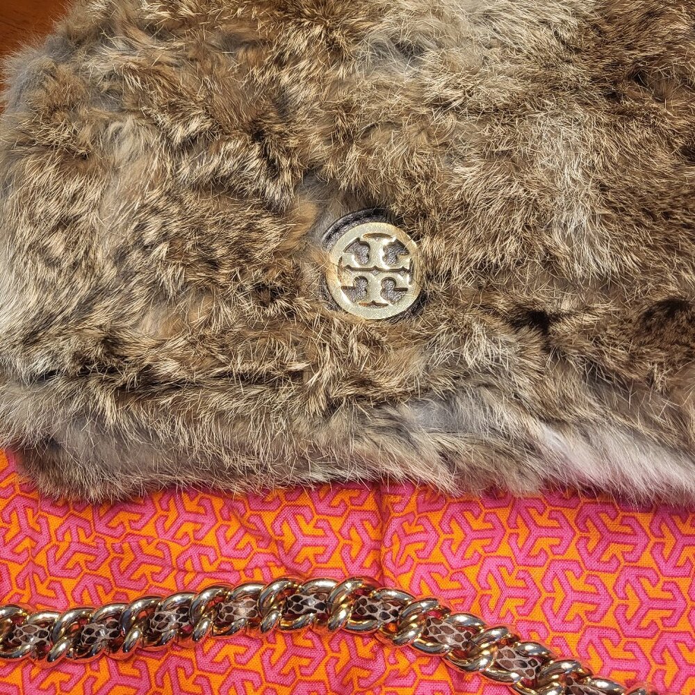 tory burch fur handbag